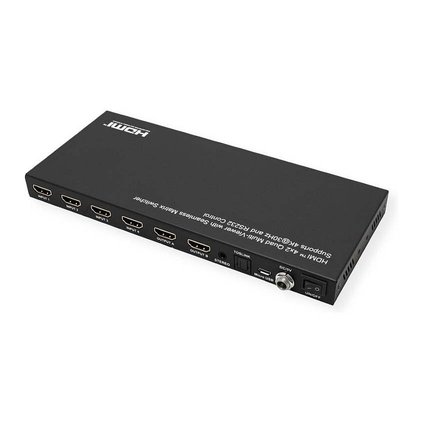 HDMI Matrix Switch VALUE 4x2 Quad Multi-Viewer (1080p, 4 ulaza, 2 izlaza, Seamless Switching)-7