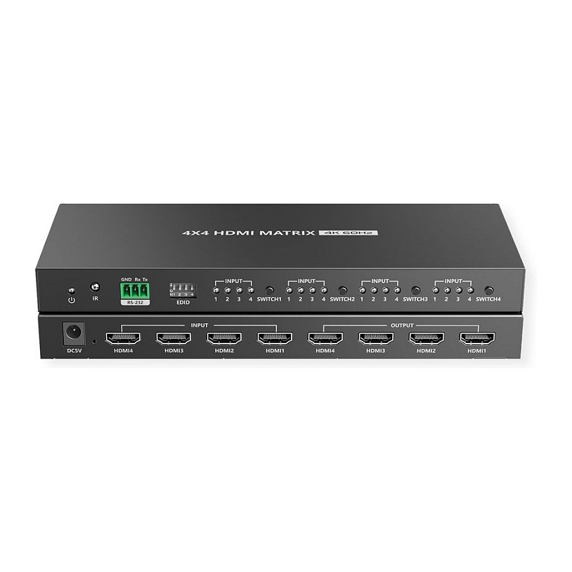 HDMI Matrix Switch VALUE 4x4 (4K UHD, 4 ulaza / 4 izlaza, daljinski upravljač)-7