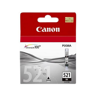 Tinta CANON CLI-521BK (Crna, 9 ml, 2933B001)