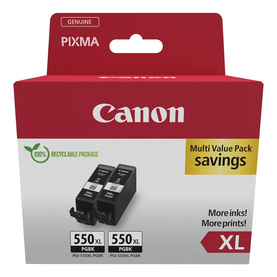 Tinta CANON PGI-550XL PGBK (crna, dvostruko pakiranje)