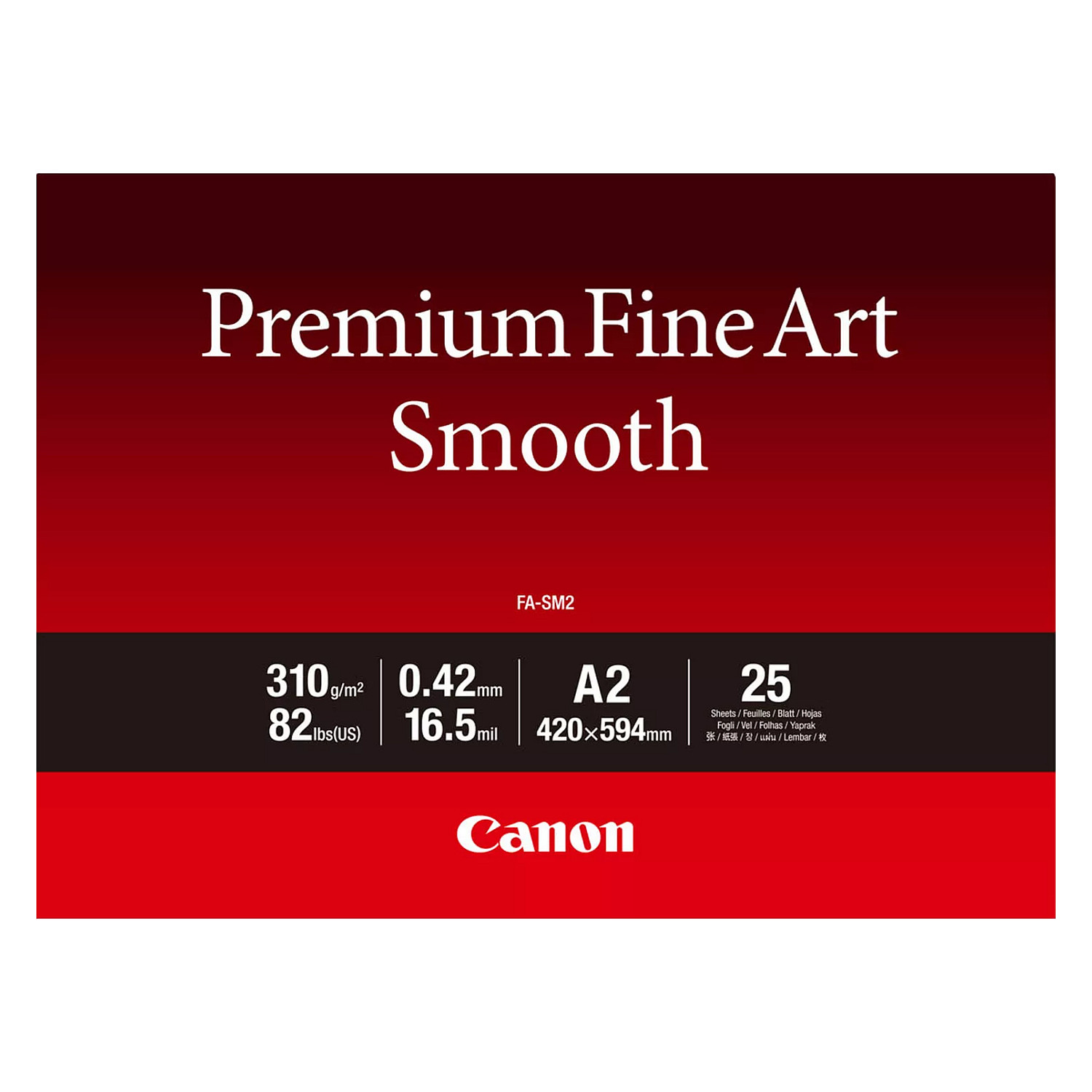 Foto papir CANON Fine Art "Photo Rag" FA-SM2 (A2, 25 listova, 300 g/m²)