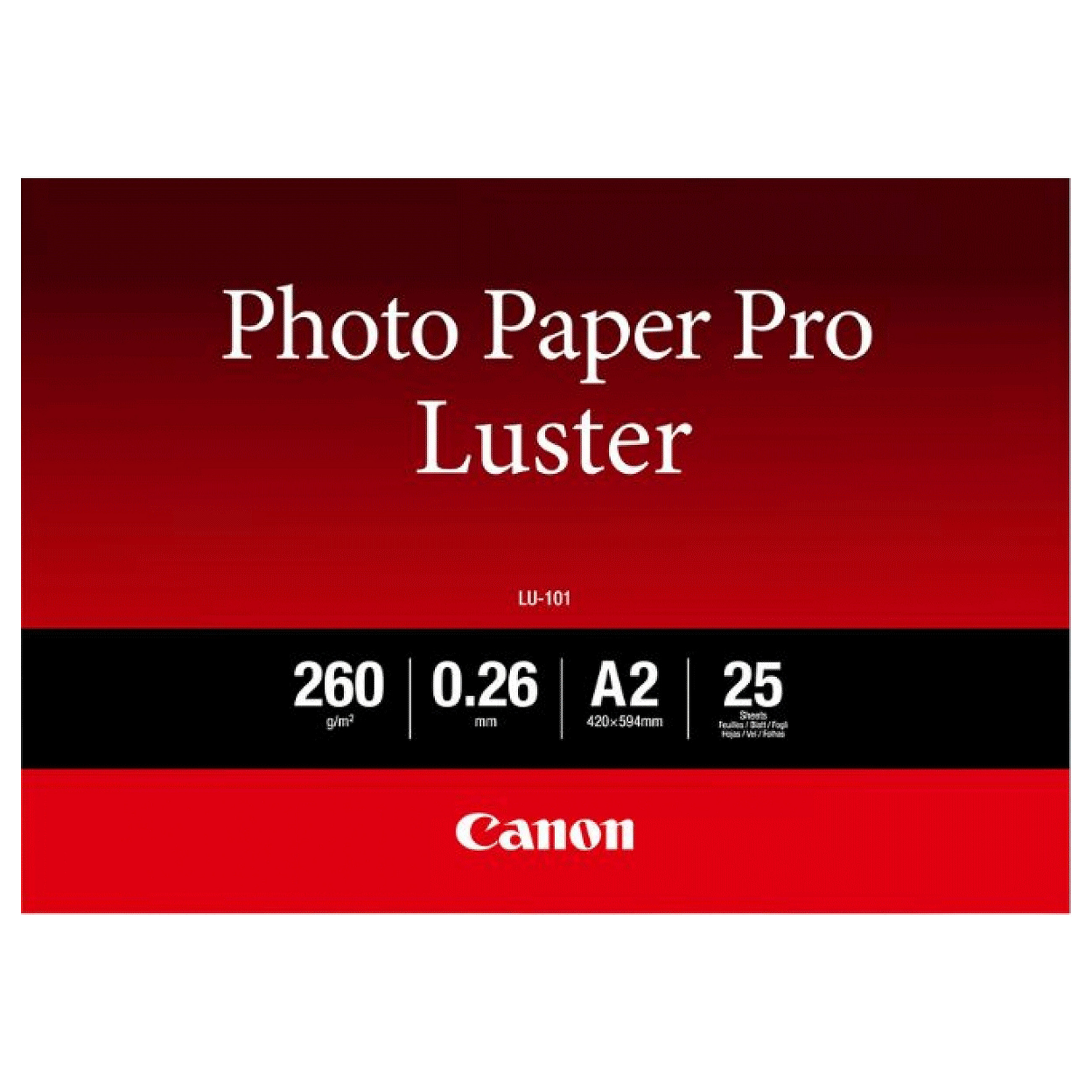 Foto papir CANON LU-101 Photo Paper Pro Luster (A2, 260 g/m², 25 listova)