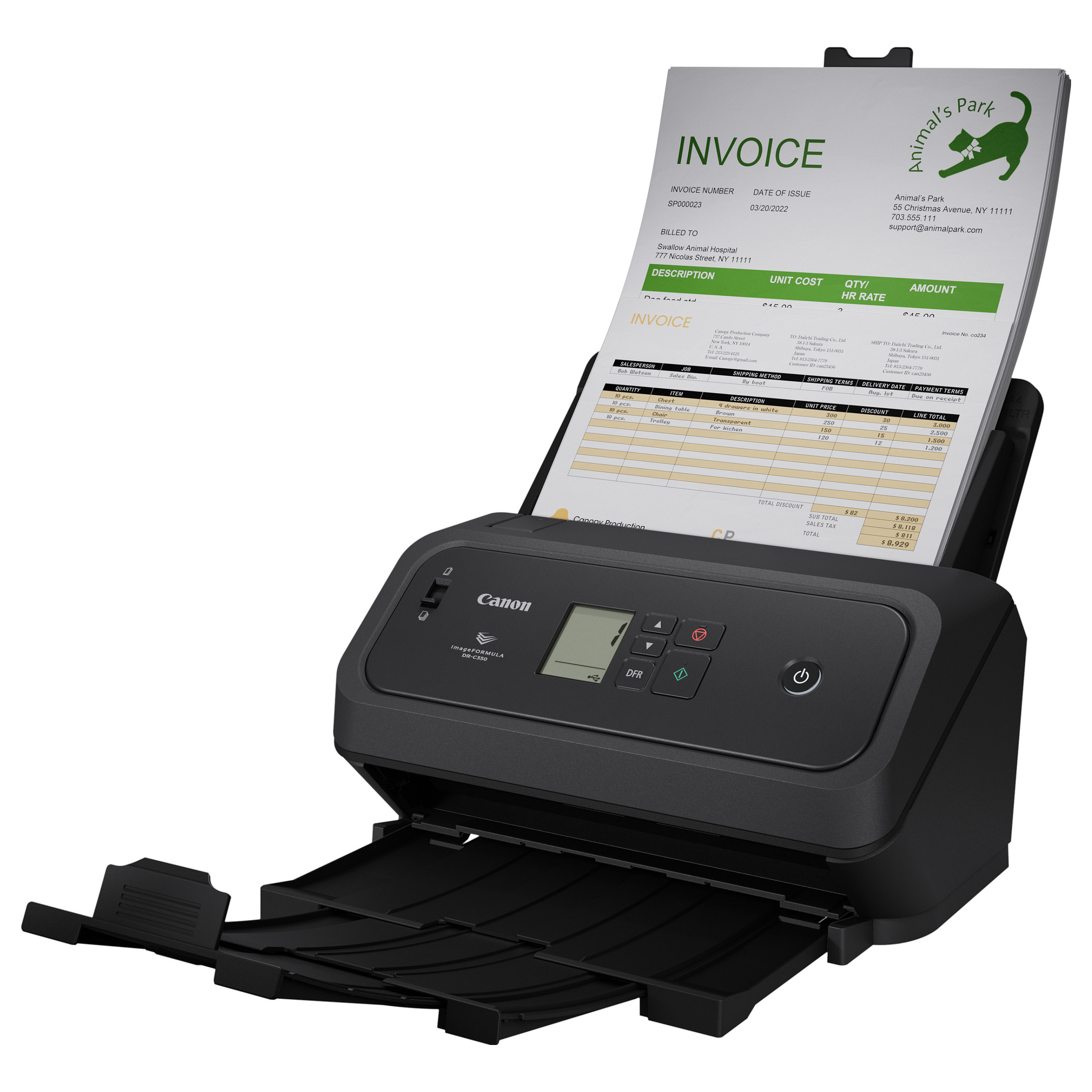 Skener dokumenata CANON imageFORMULA DR-C340 (40 str/min, ADF 60 listova, USB 3.2)-0