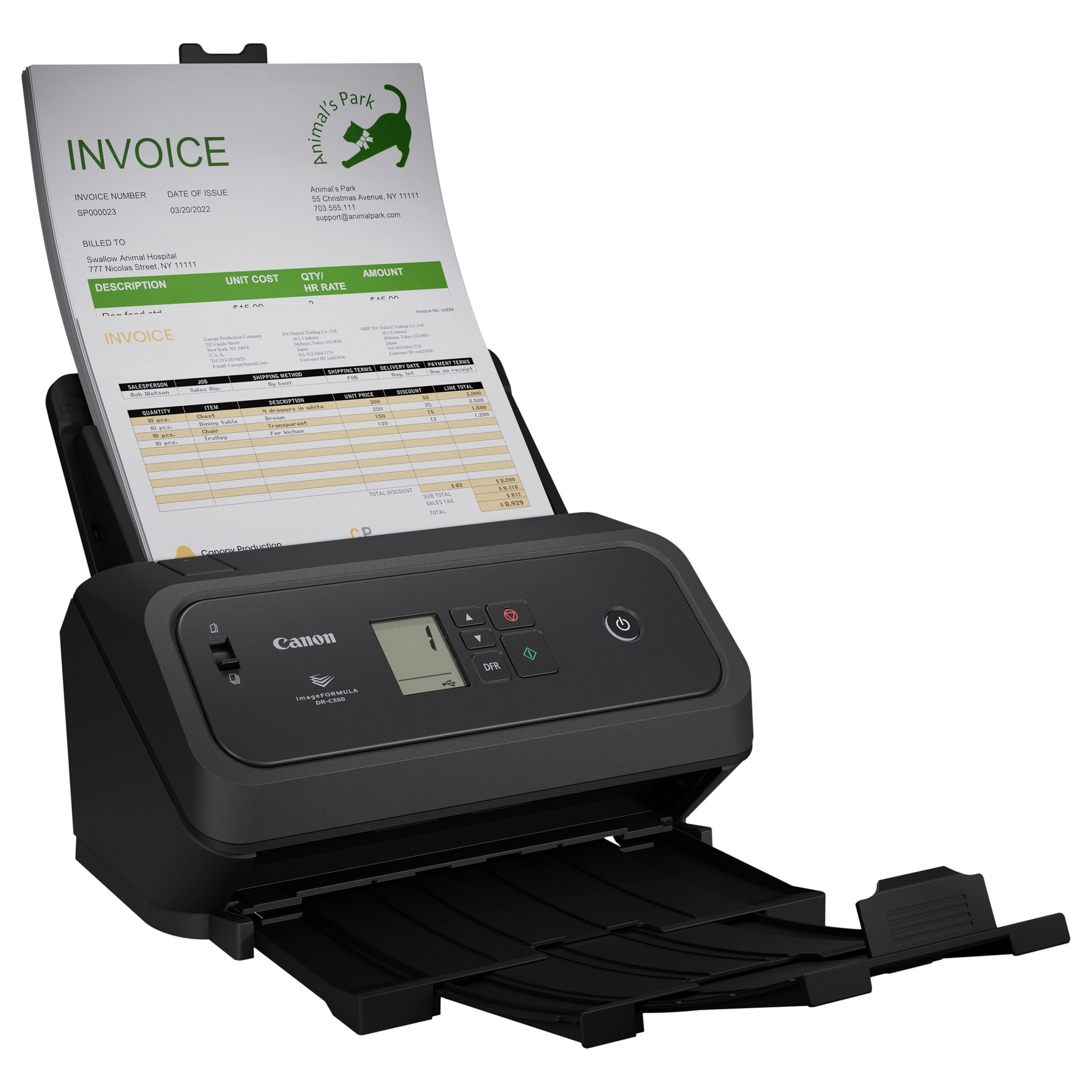 Skener dokumenata CANON imageFORMULA DR-C340 (40 str/min, ADF 60 listova, USB 3.2)-9