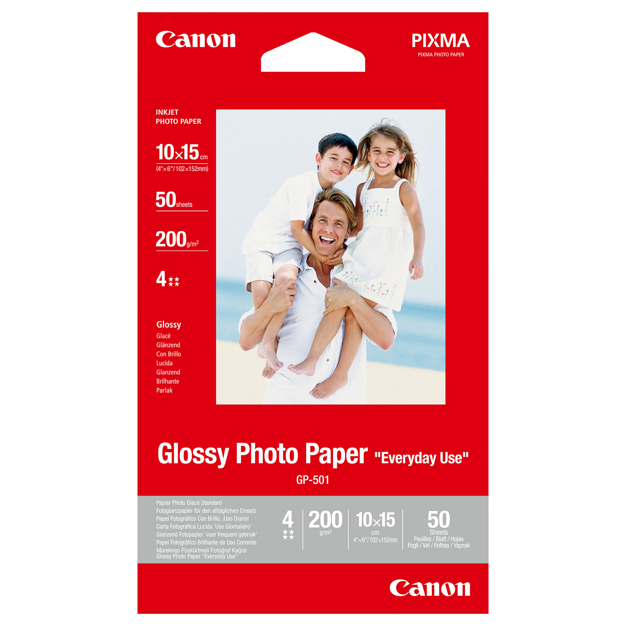 Fotopapir CANON GP-501 (10x15 cm, 200 g/m², 50 listova, sjajni)-0