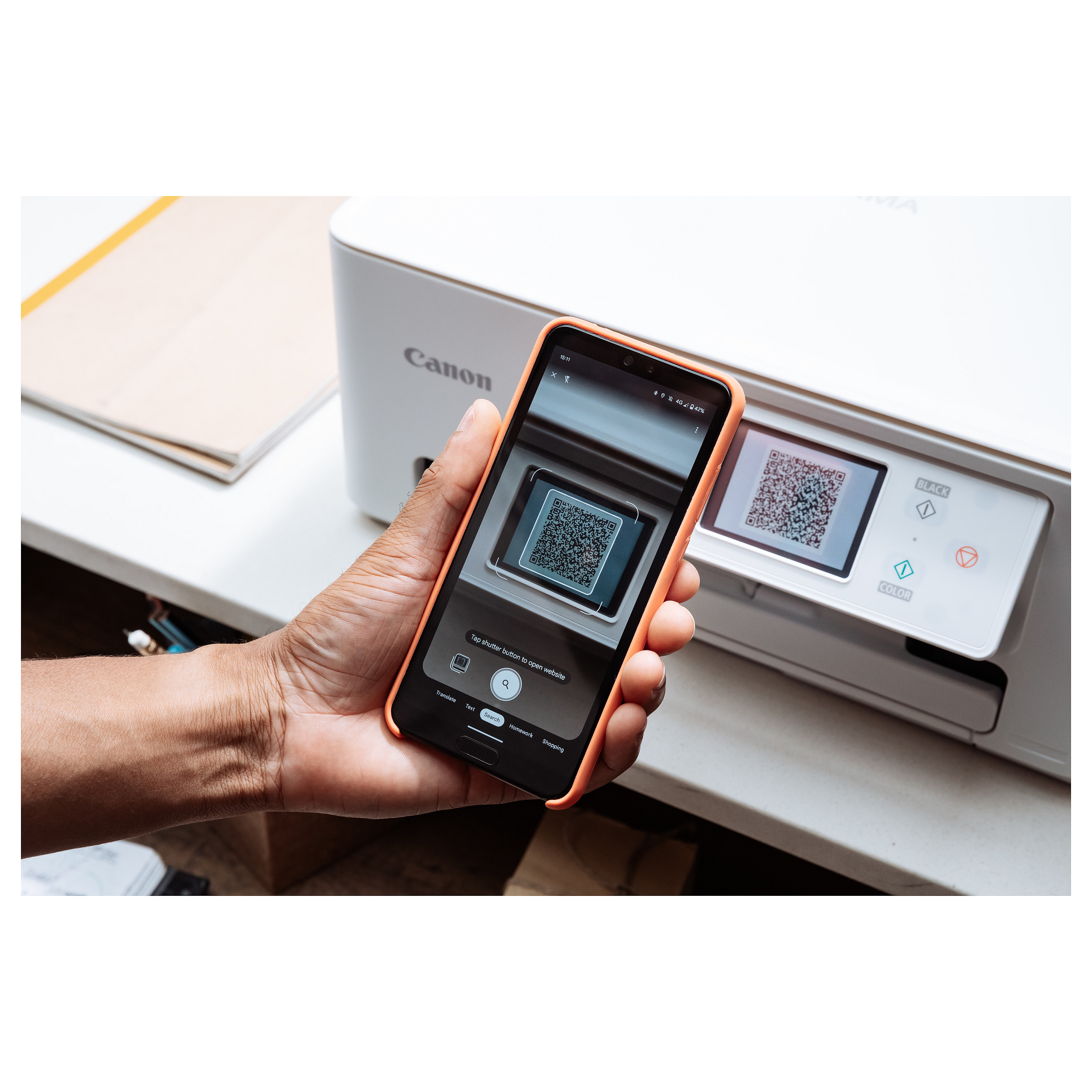 Multifunkcijski pisač CANON PIXMA TS8751 (3-u-1, Wi-Fi, 4.3" zaslon, 6 tinti) bijeli-2