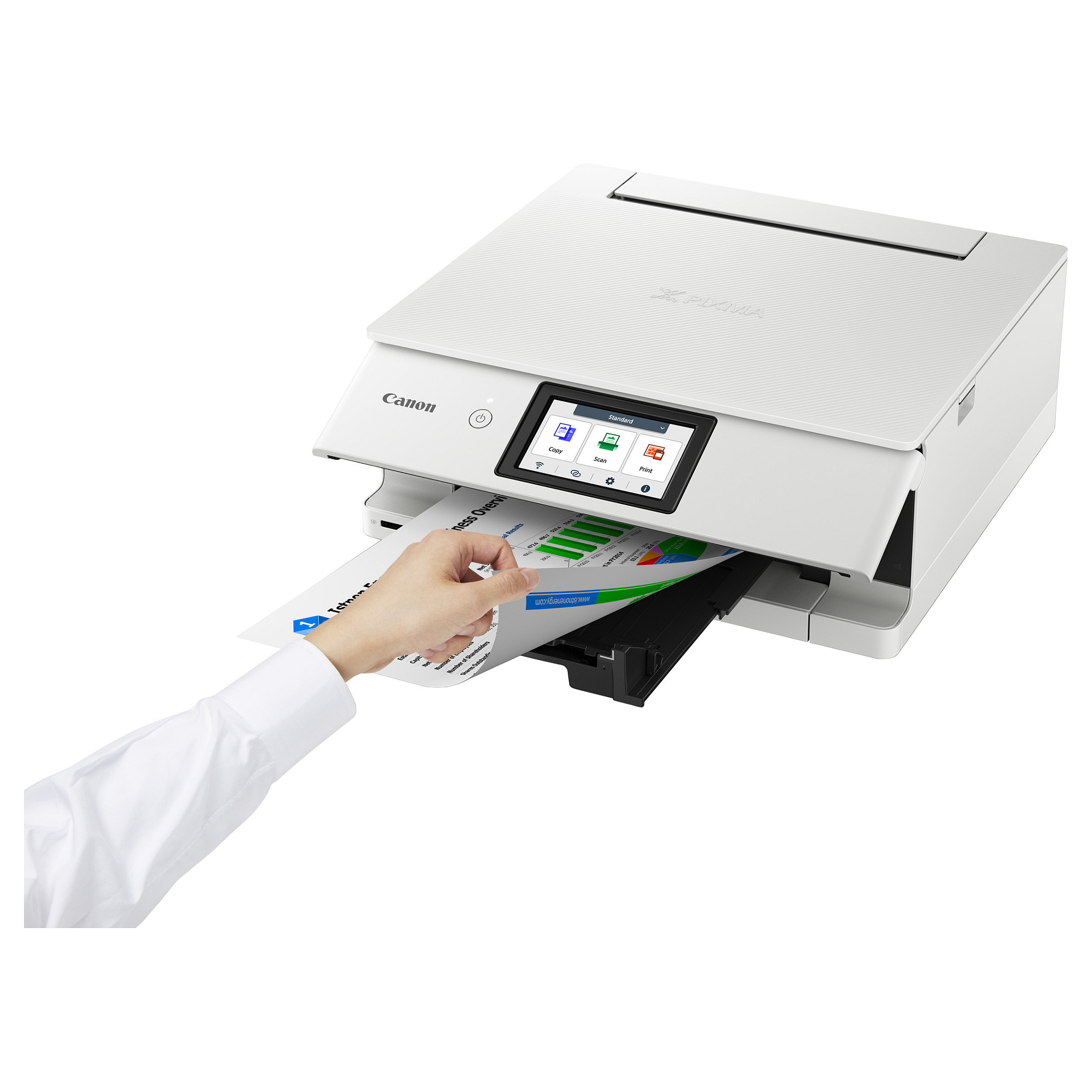 Multifunkcijski pisač CANON PIXMA TS8751 (3-u-1, Wi-Fi, 4.3" zaslon, 6 tinti) bijeli-8