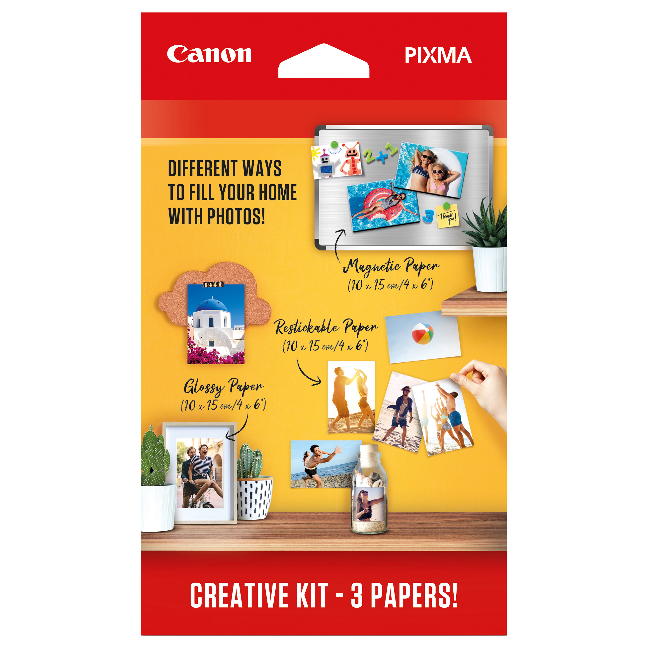 Set foto papira CANON Creative Kit (3 vrste papira, 10x15 cm, 60 listova)-0