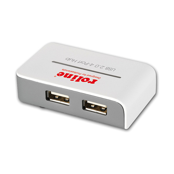 USB Hub ROLINE 4-portni (USB 2.0, s napajanjem, 480 Mbit/s)-0