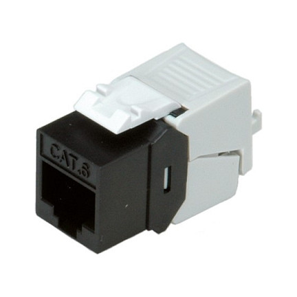 Keystone modul ROLINE Cat.6 UTP (tool-free, slim, crni)
