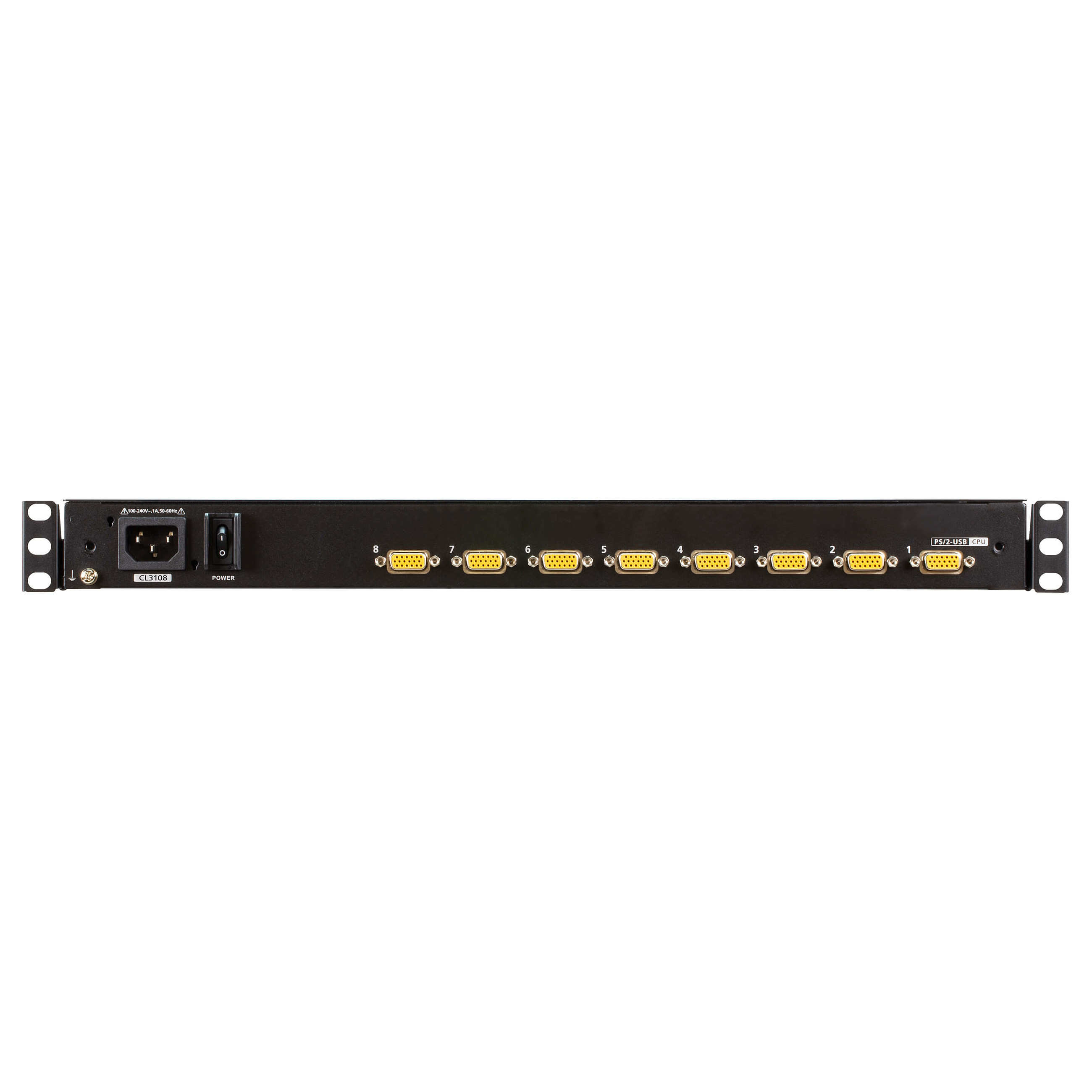 KVM preklopnik ATEN CL3108NX (18.5" LCD, 8 portova, VGA, USB/PS/2, FR raspored tipkovnice)-1