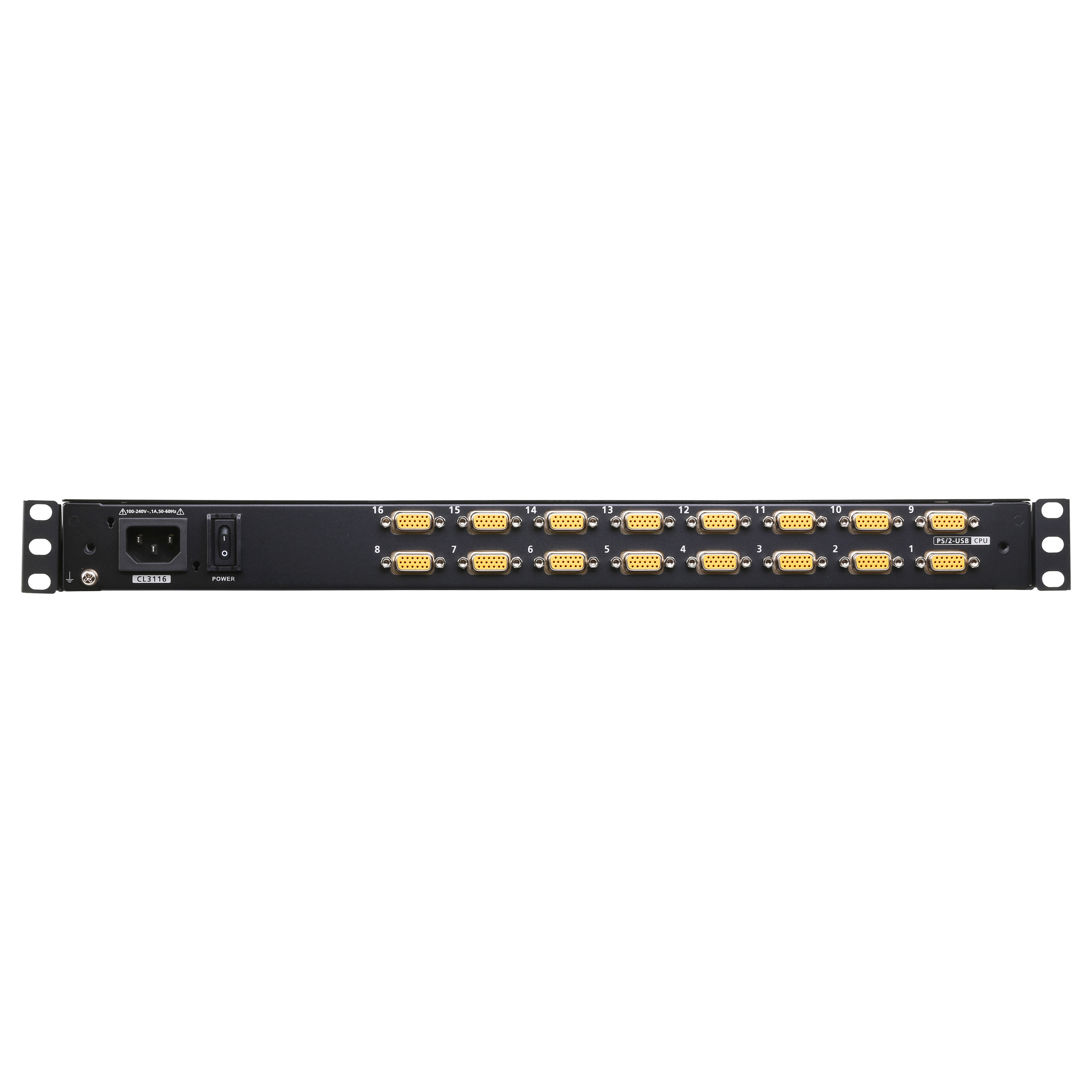 KVM Switch ATEN CL3116NX (18.5" Widescreen LCD, 16-portni, VGA, USB/PS2, FR tipkovnica)-2