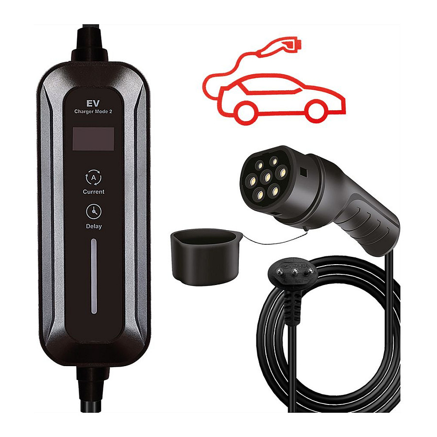 Prijenosni punjač za električna vozila ROLINE (Type 2 na Type L, 3.6 kW, 16A, 7.5m)-1