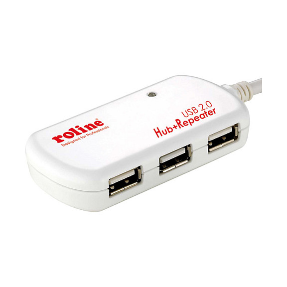 USB Hub ROLINE 2.0 4-Port s Repeaterom (12m, aktivno pojačalo)-2