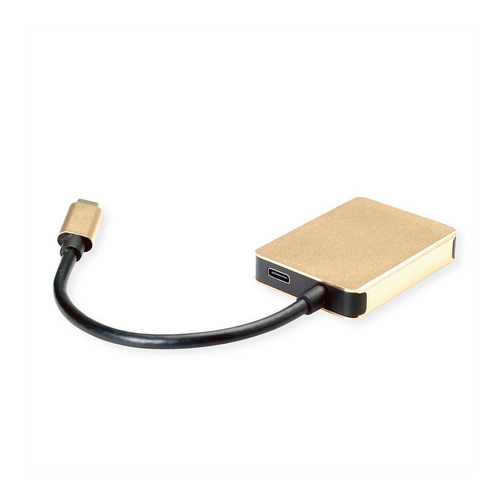 USB-C Hub ROLINE GOLD 12.02.1121 (HDMI 4K, 2x USB 3.2, PD)-2