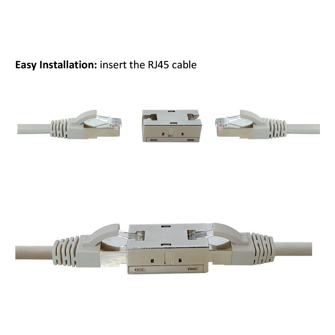 Mrežna spojnica ROLINE RJ-45 Cat.6A (oklopljena, metalno kućište)-1