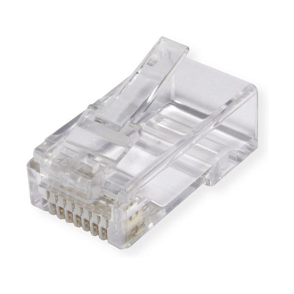 Mrežni konektor ROLINE RJ45 Cat.6A neoklopljeni (za krutu/licnastu žicu, 10 kom)-0