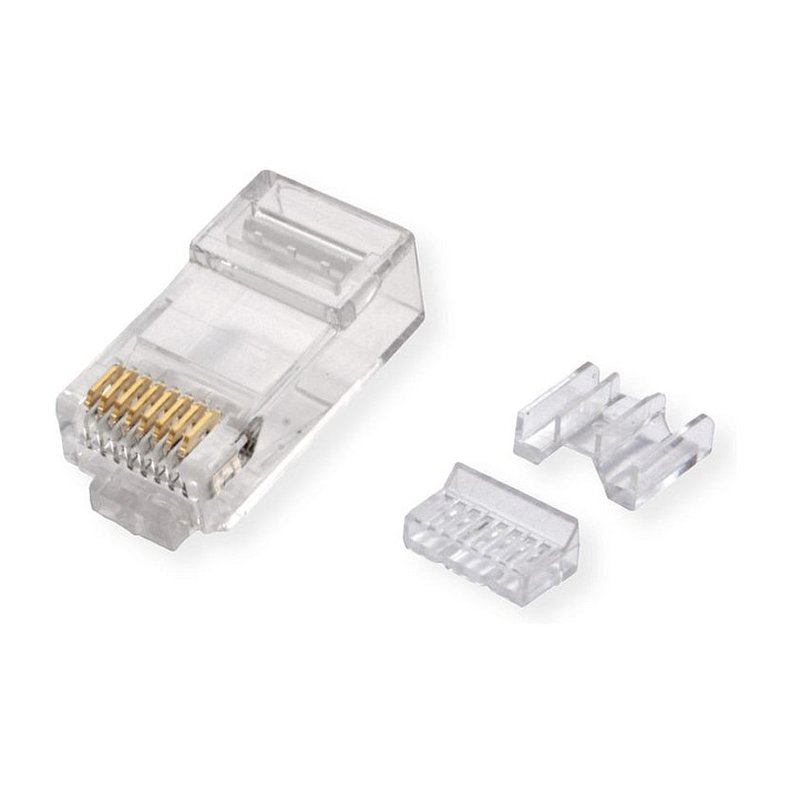 Mrežni konektor ROLINE RJ45 Cat.6A neoklopljeni (za krutu/licnastu žicu, 10 kom)-1