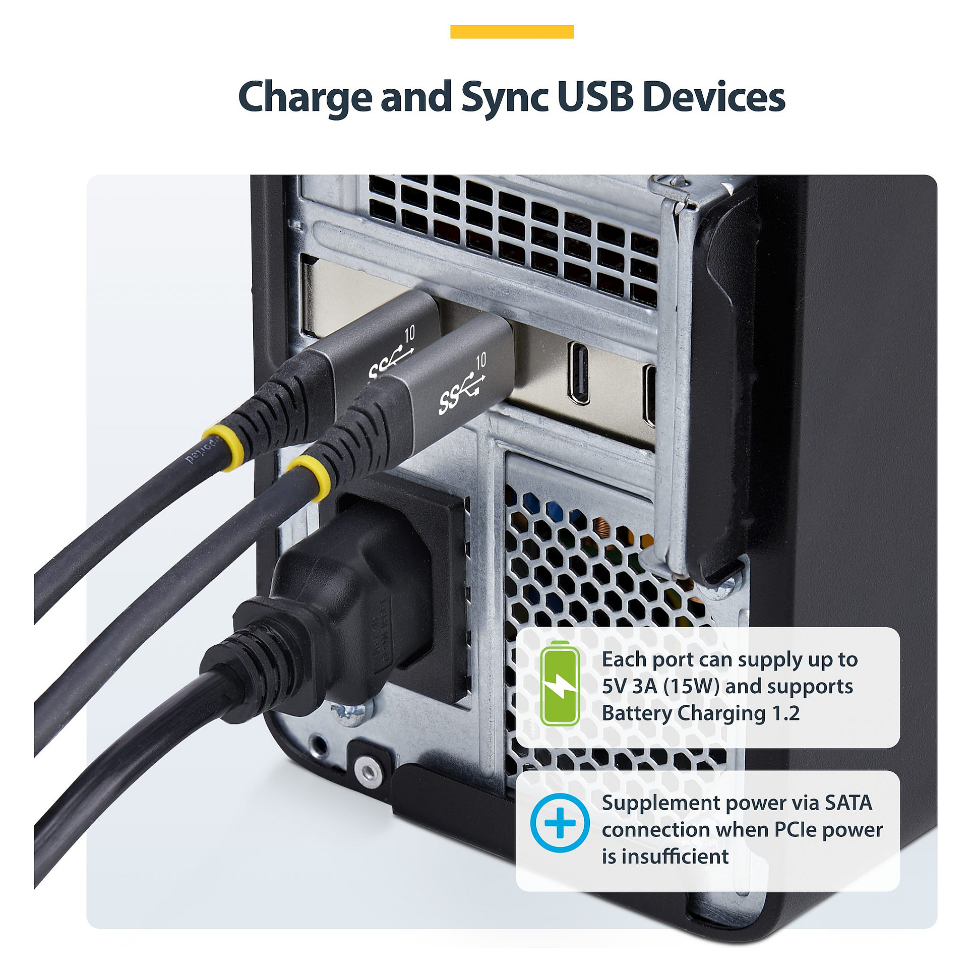 USB-C PCIe kartica STARTECH 4-Port (10Gbps, 4x kontrolera, PCIe 3.0 x4)-12