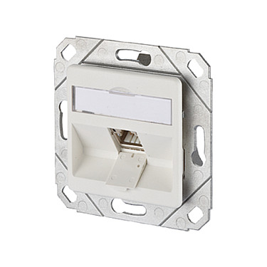 Mrežna utičnica METZ CONNECT Cat.6A Modul 1 Port 270M UPk (1x RJ45, Podžbukna, Bijela)-0