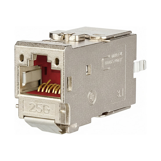 Keystone modul METZ CONNECT 25G-net Jack (Cat.8.1, RJ45, 25GBASE-T, oklopljeni)-0