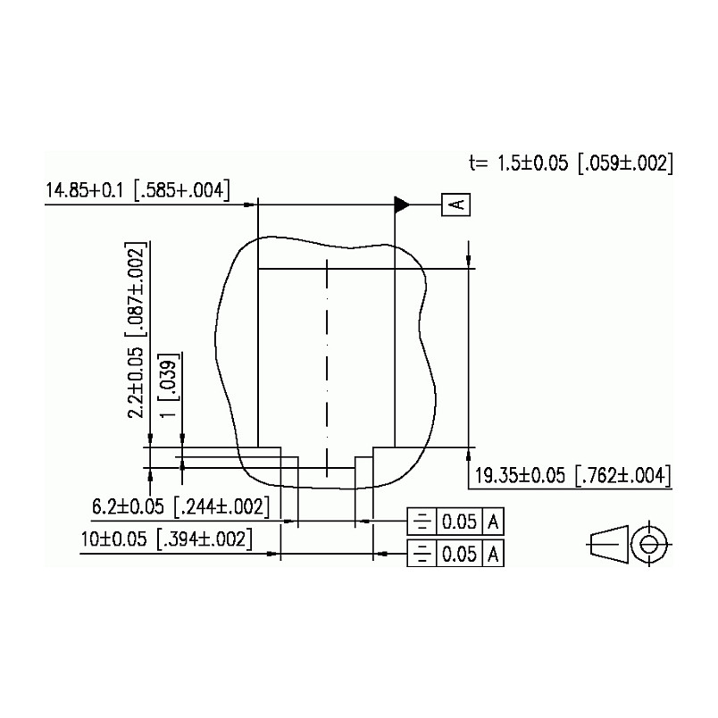 Keystone spojnica METZ CONNECT E-DAT Modul Cat.6 (RJ45, Class E, 130945-I)-2
