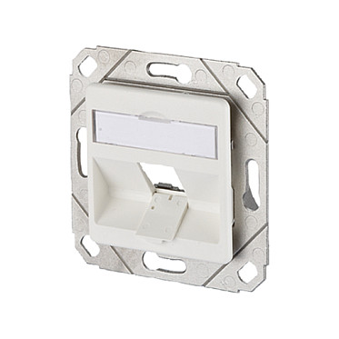 Modularna priključnica METZ CONNECT 1309151002-I (1-portna, podžbukna, neopremljena, bijela)-0