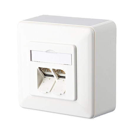 Mrežna utičnica METZ CONNECT E-DAT C6 8/8(8) AP (Cat.6, 1x RJ45, nadžbukna)-0