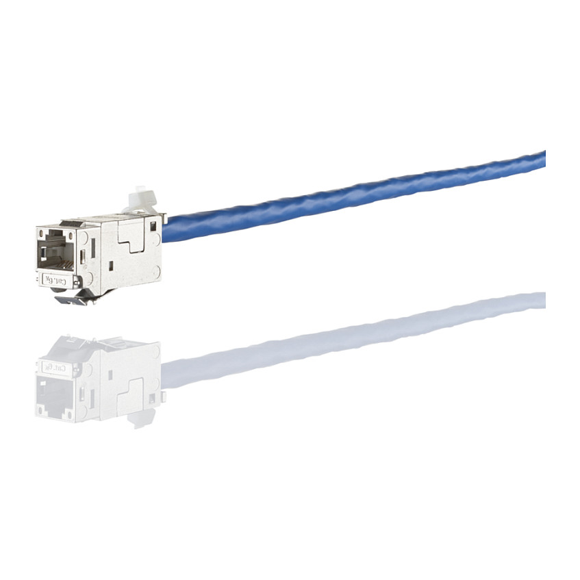 Mrežni modul METZ CONNECT E-DAT Cat.6A K Jack (RJ45, Keystone, Oklopljen, 10 Gbit/s)-1