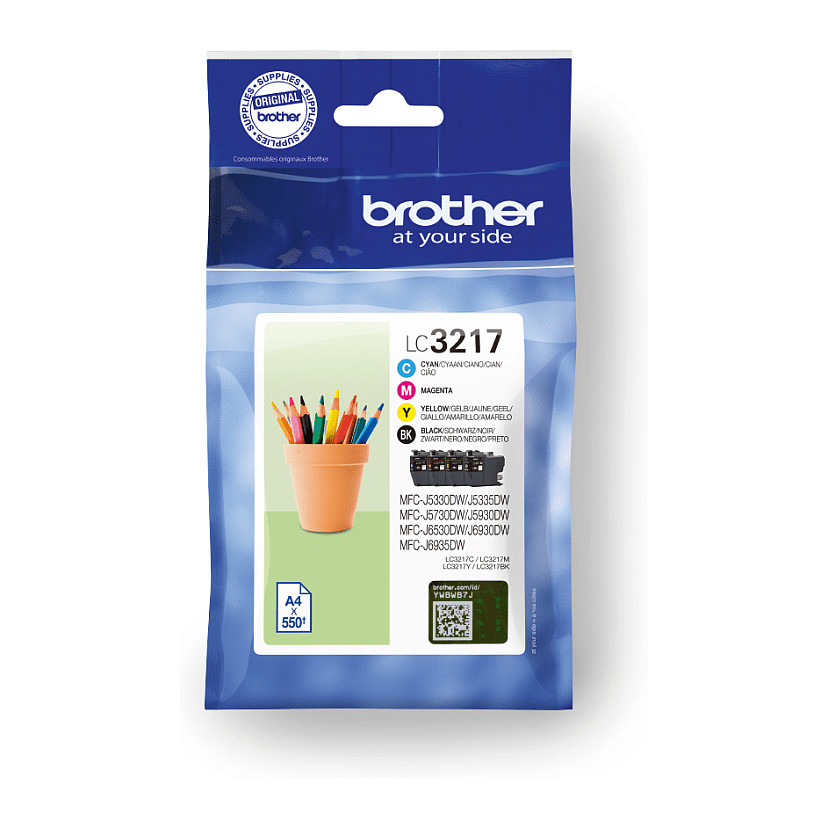 Tinta BROTHER LC3217VALBP Value Pack (Crna, Plava, Žuta, Magenta)-0