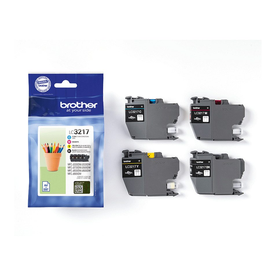 Tinta BROTHER LC3217VALBP Value Pack (Crna, Plava, Žuta, Magenta)-1