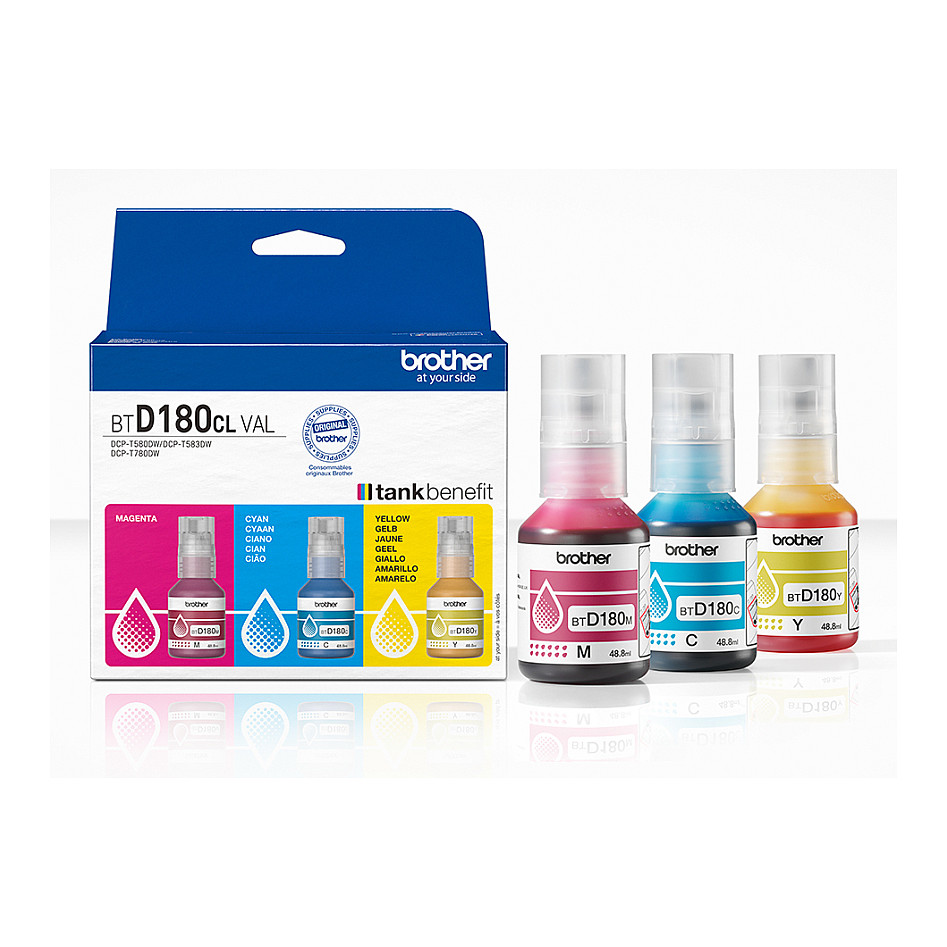 Tinte za printer BROTHER BTD-180CLVAL Multipack (BK/C/M/Y)-2
