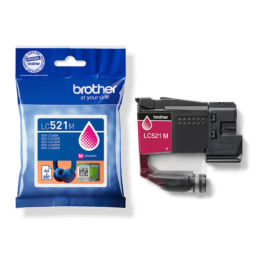Tinta BROTHER LC-521M (Magenta, 500 stranica)-1