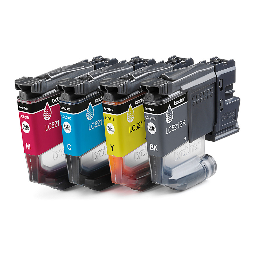 Set tinti BROTHER LC-521VAL Multipack (BK/C/M/Y)-3
