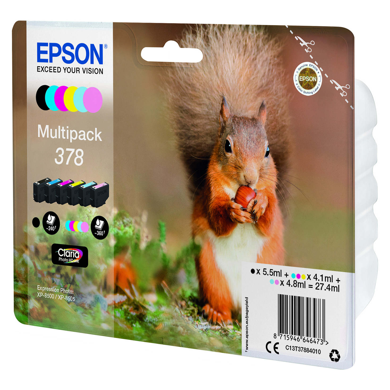Tinta EPSON 378 Multipack (C13T37884010)-2