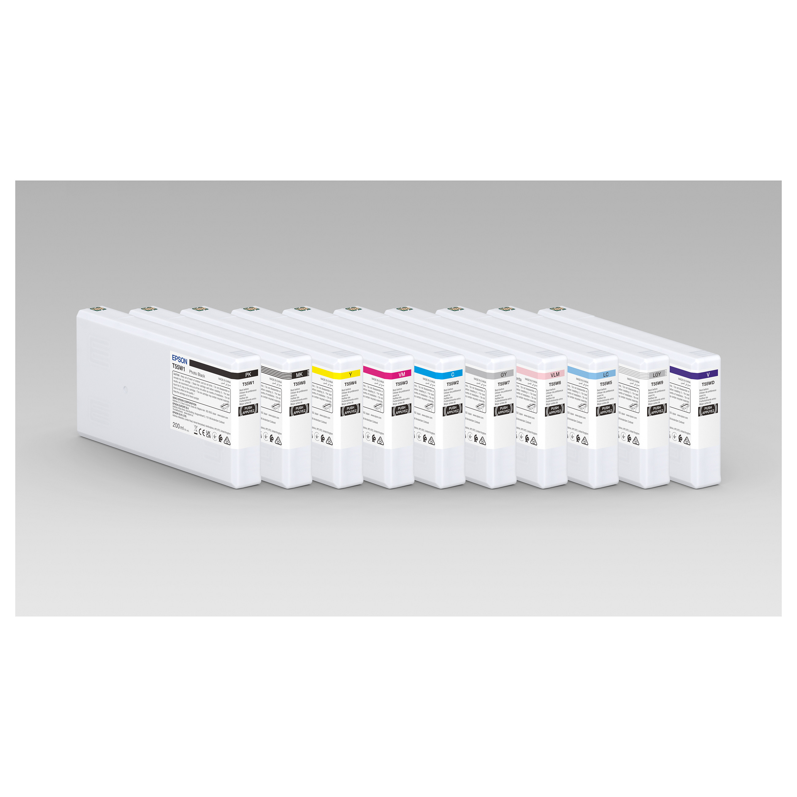 Tinta za printer EPSON T55W9 (200 ml, Svijetlo siva)-1
