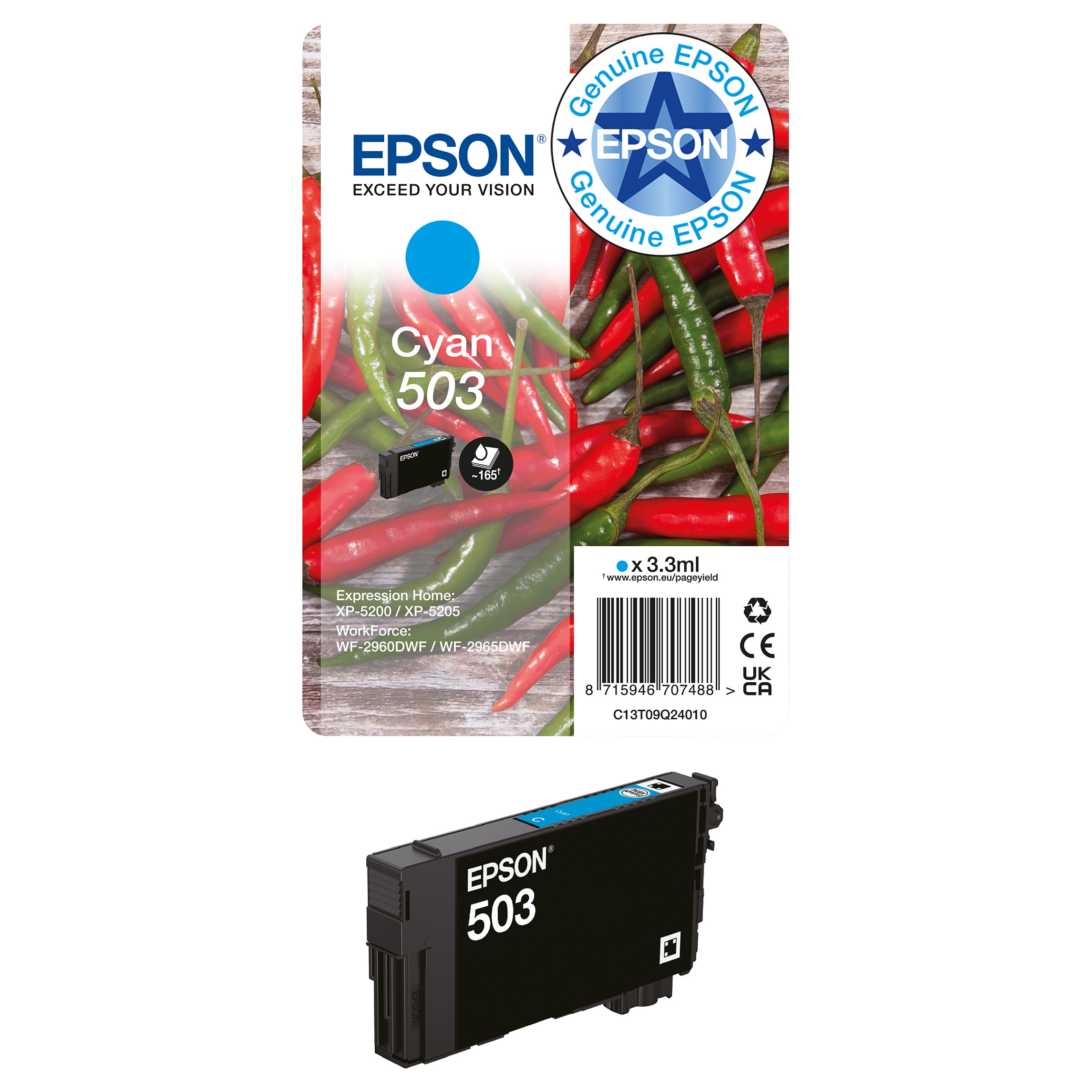 Tinta za printer EPSON 503XL Multipack (4 boje, XL kapacitet, EasyMail pakiranje)-5