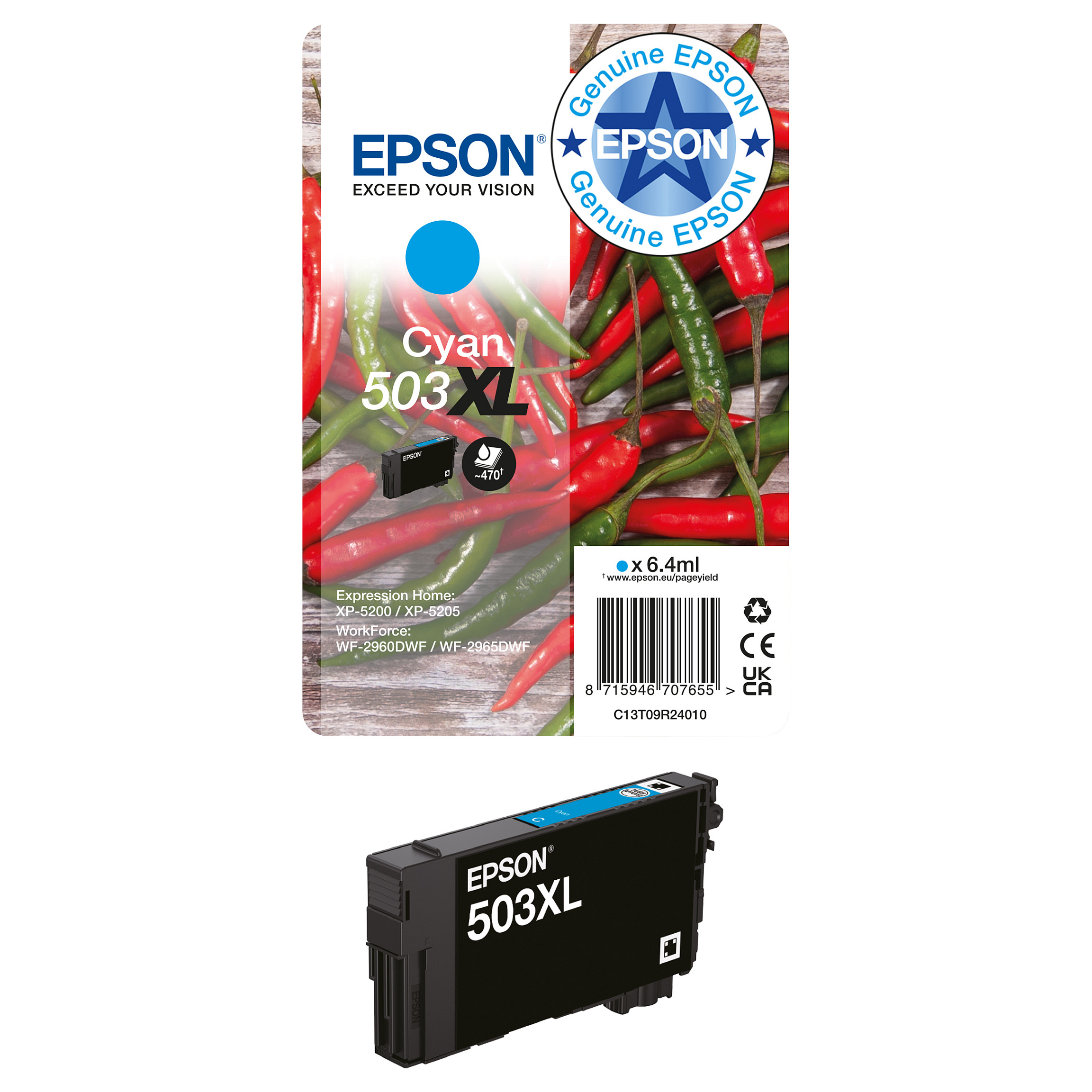 Tinta za printer EPSON 503XL Multipack (4 boje, XL kapacitet, EasyMail pakiranje)-6