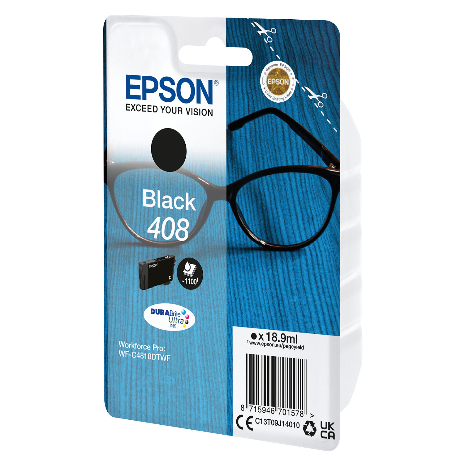 Tinta EPSON 408 Singlepack Black (C13T09K14010, DURABrite Ultra)-1