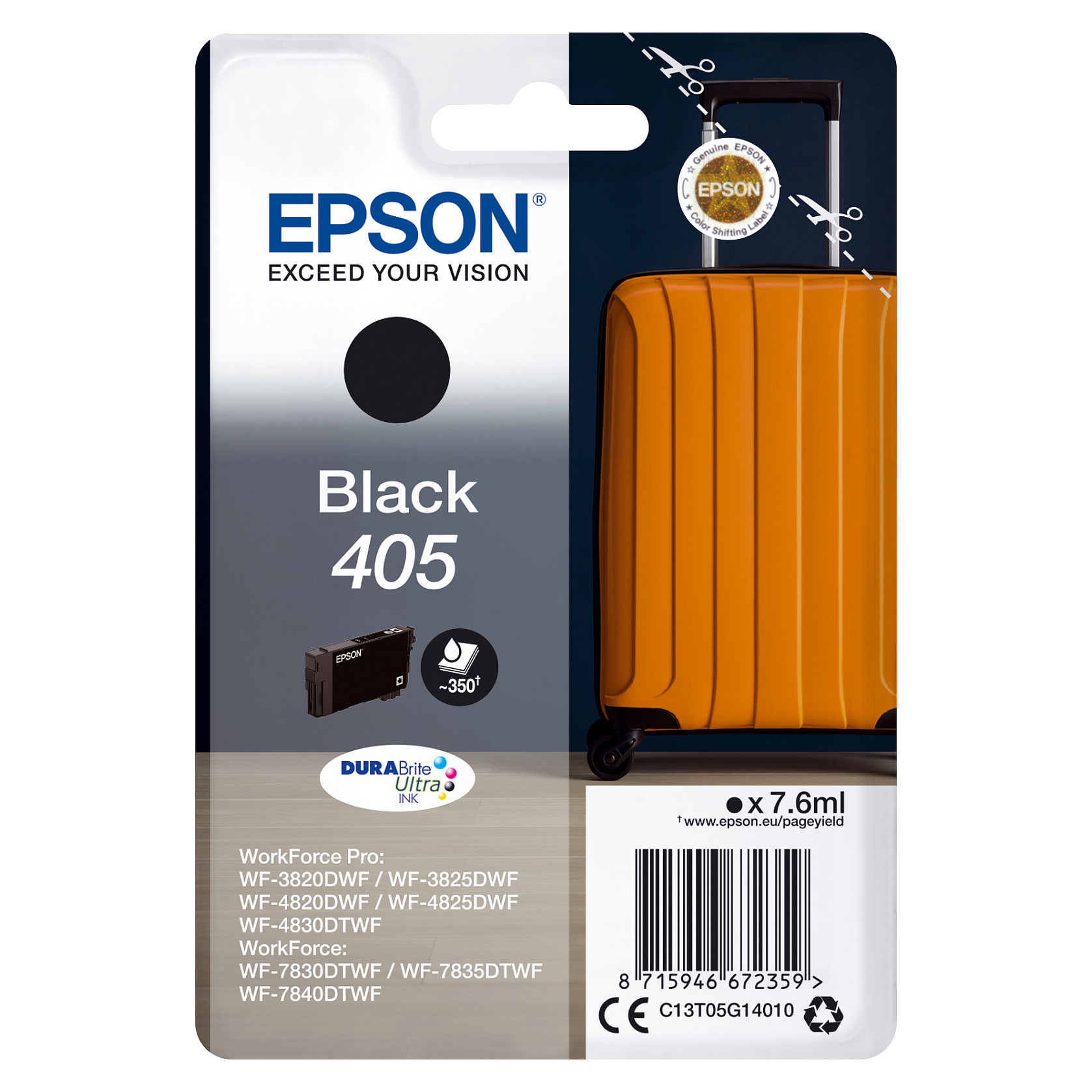 Tinta EPSON 405 DURABrite Ultra Black (C13T05G14010)-0