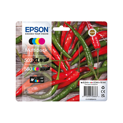 Tinta za printer EPSON 503XL Multipack (4 boje, XL kapacitet)