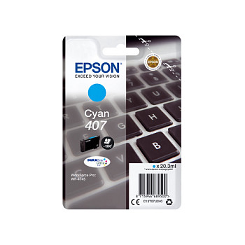 Tinta za printer EPSON 406 Cyan (C13T05H24010, 20.3 ml, 1900 str.)-0