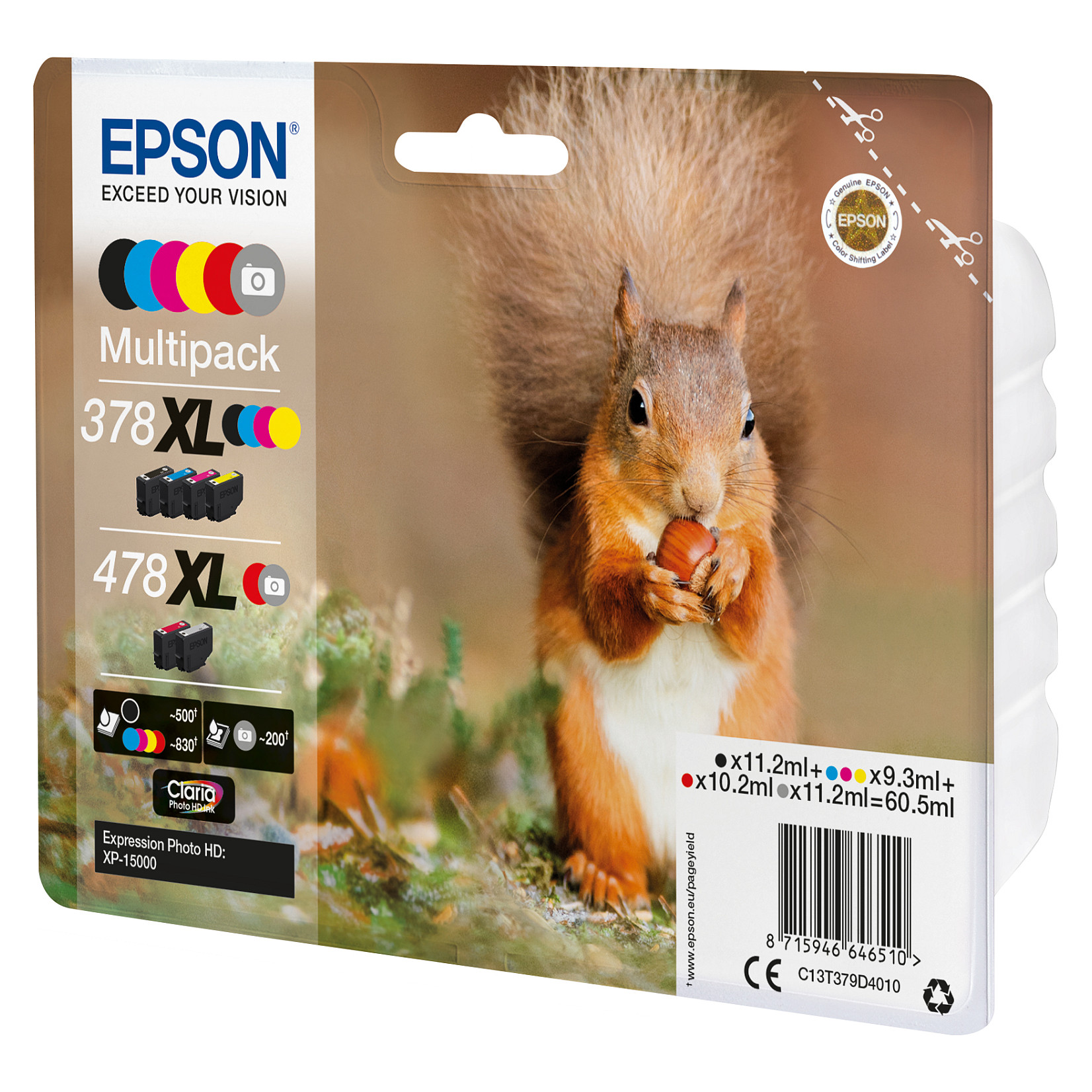 Set tinti za printer EPSON 478XL Claria Photo HD Multipack (6 boja)-2