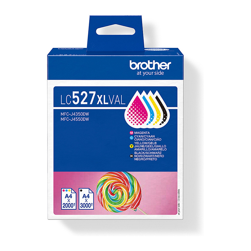 Tinta BROTHER LC-527XLVALBP Multipack (Original, 4 boje, Visoki kapacitet)-0