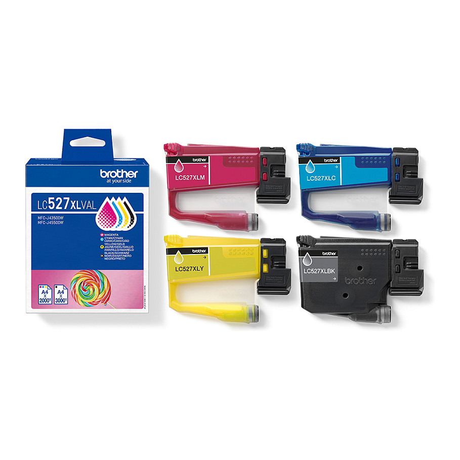 Tinta BROTHER LC-527XLVALBP Multipack (Original, 4 boje, Visoki kapacitet)-3