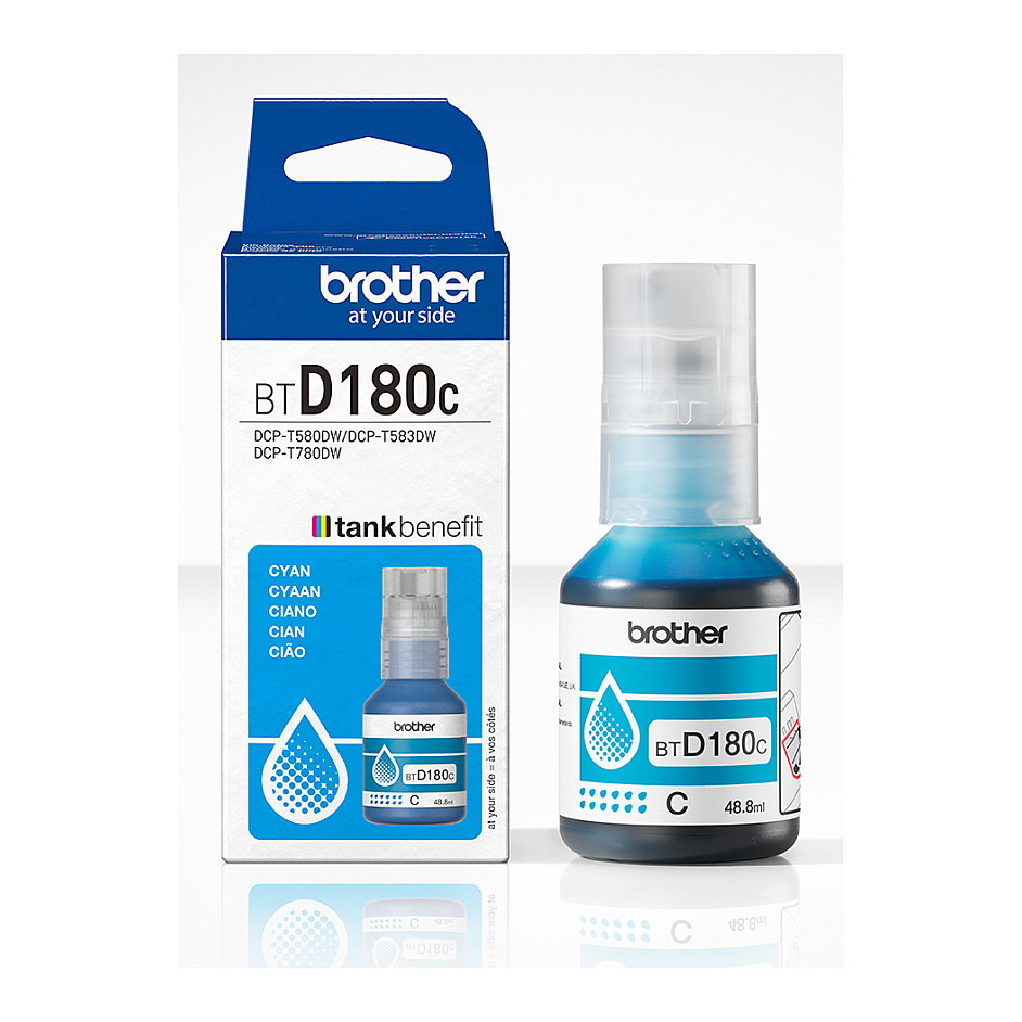Tinta BROTHER BTD180C Cyan (original, ~5000 stranica)-2