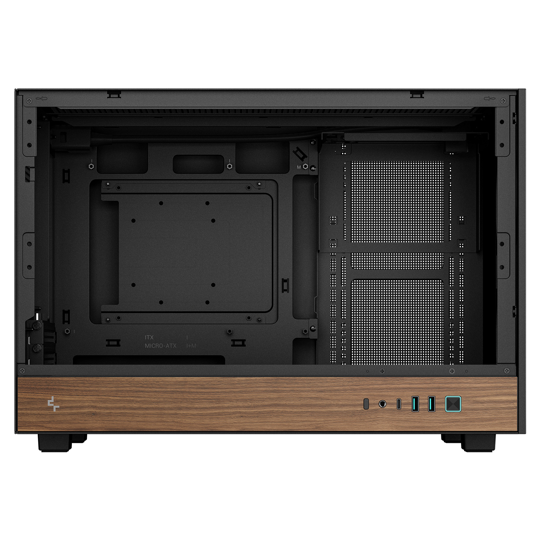 Kućište za računalo DEEPCOOL CH260 WOOD Mini Tower-5