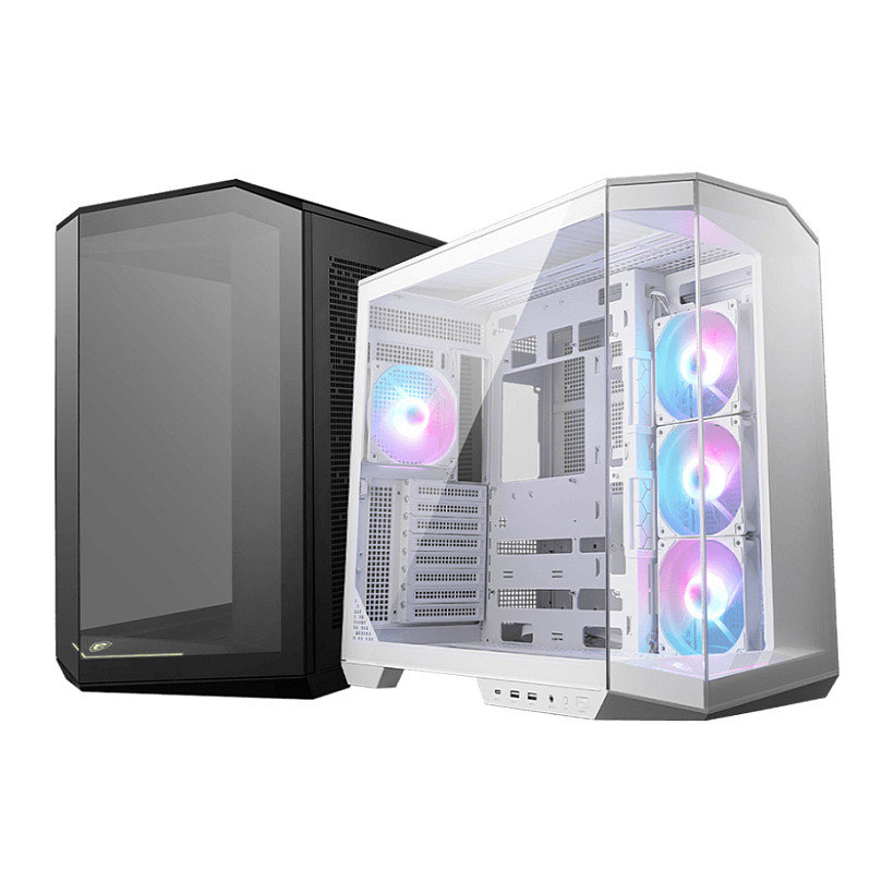 Kućište za računalo MSI MAG PANO 100R PZ White (Mid Tower, 270° panoramsko staklo, 4x ARGB ventilatora)-2