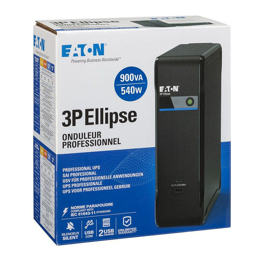 UPS Neprekidno napajanje EATON Ellipse ECO 900 USB IEC (900VA/540W, Line-Interactive, 4x IEC C13)-8