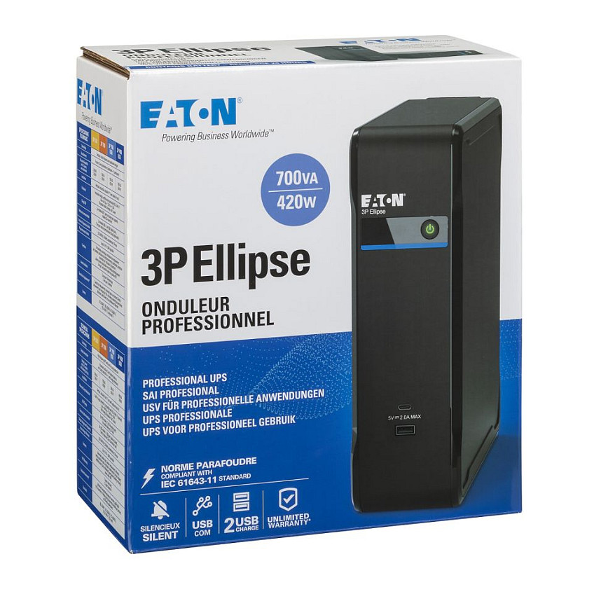 UPS - besprekidno napajanje EATON Ellipse ECO 800 USB IEC (800 VA, 500 W, 4 utičnice, USB)-10